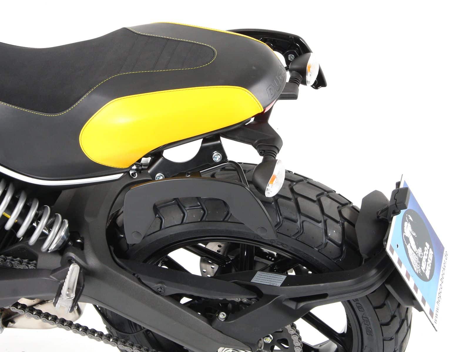 C-Bow Seitenträger schwarz für Ducati Scrambler 400 Sixty2 (16-20) Hepco & Becker