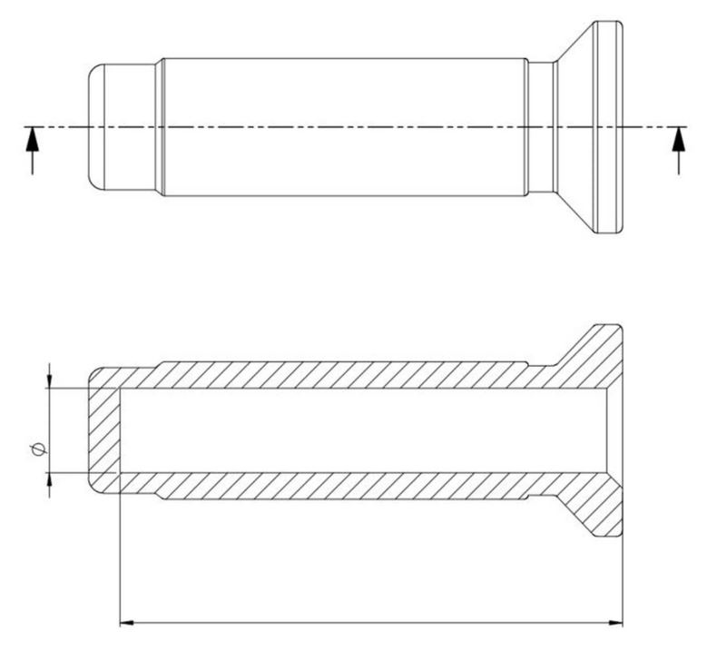 Griffe RIZOMA Urlo RS Ø 22/24 mm L 128 mm für Vespa GTS/​GTS Super/​GTV, silber eloxiert