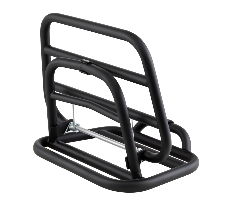 Gepäckträger hinten für Vespa 946 3V i.e. 125ccm, klappbar, schwarz matt