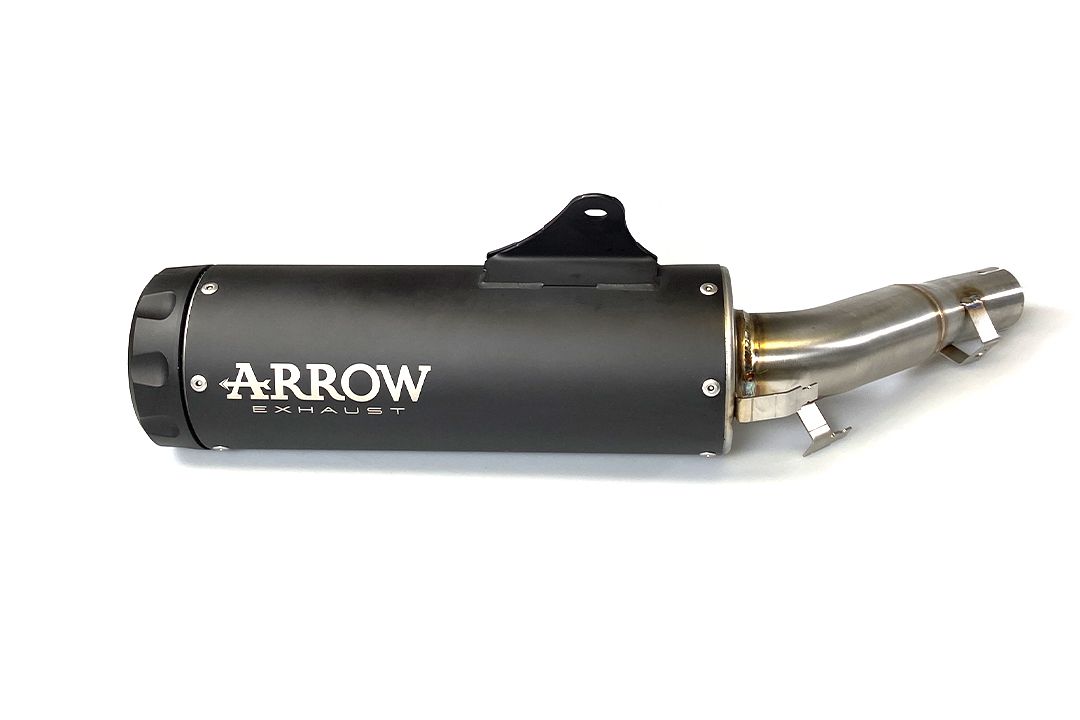 ARROW Auspuff REBEL DARK Slip-On mit schwarzer Alu-Endkappe  für Honda CMX 1100 Rebel /DCT (21-25)