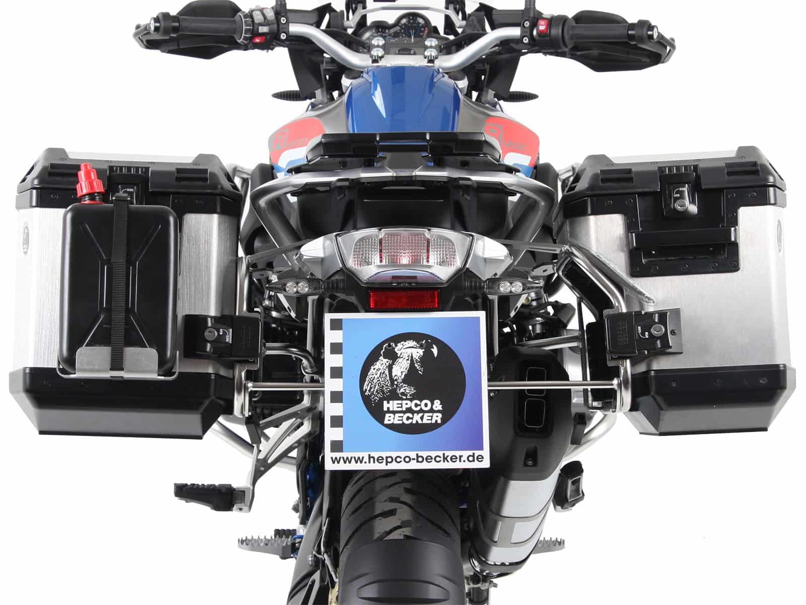 Kofferträgerset Cutout Träger inkl. Kofferset Xplorer Cutout silber für BMW R 1200 GS LC Adventure