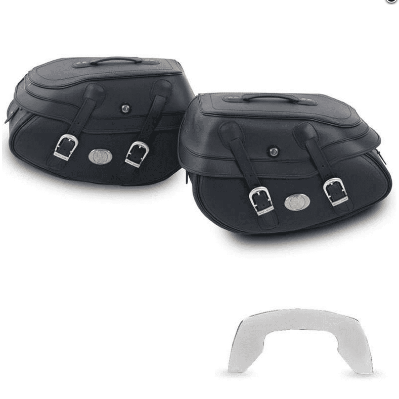 Satteltaschensatz Buffalo Big schwarz für C-Bow Träger Hepco & Becker