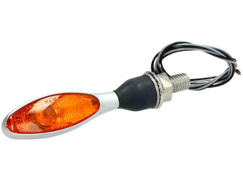 Kellermann Blinker, Micro 1000 Halogen, Stahl, Halogen, HR/HL, 12 V, 6 W, chrom matt, M8x20