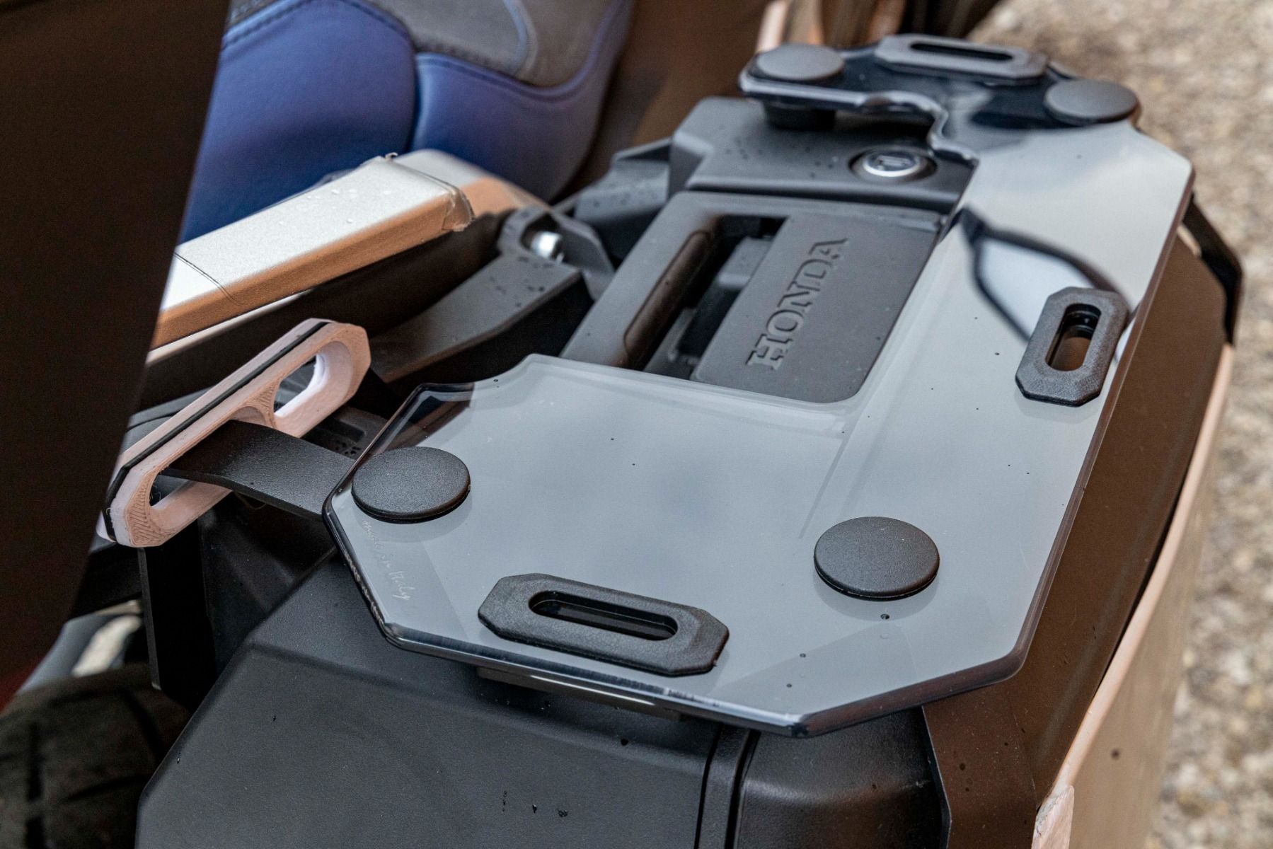 Gepäckträger für Seitenkoffer Honda XL 750 Transalp /NT 1100 /ADV 750 /NC 750 X, Paar, PMMA, leicht