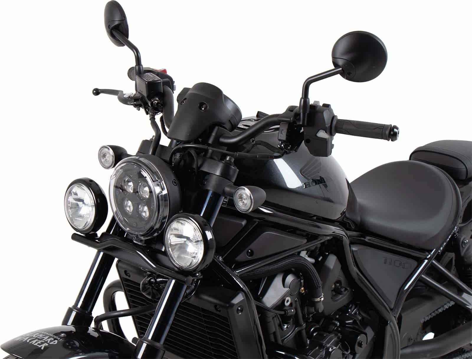 Twinlight Zusatzscheinwerfer inkl. Halter und Kabel schwarz für Honda CMX 1100 Rebel /DCT (25-)