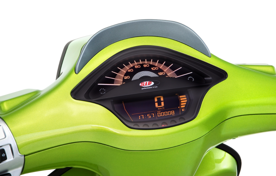 Drehzahlmesser/Tacho für Vespa Primavera/​Sprint 50-150ccm 2T/​4T AC, schwarz