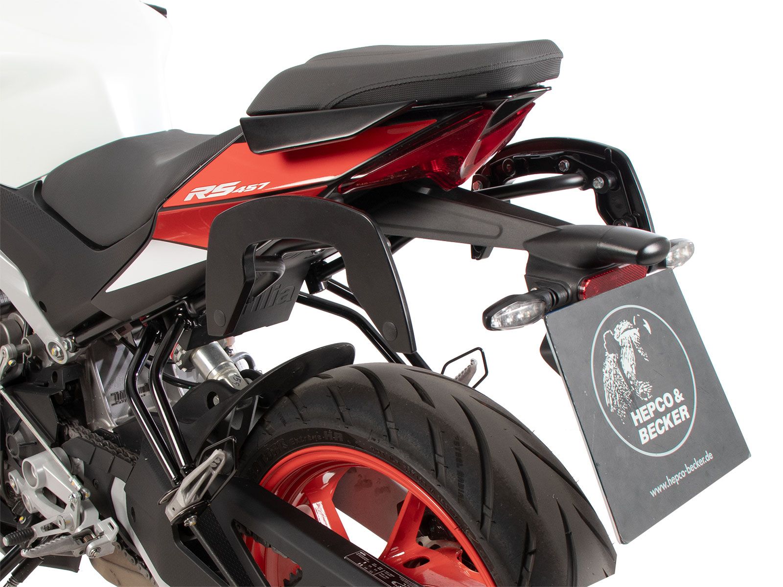 C-Bow Seitenträger schwarz für Aprilia RS 457 (24-) Hepco & Becker