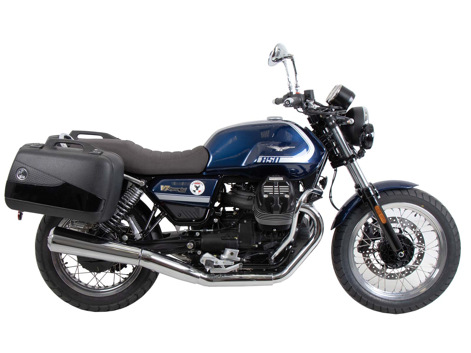 Kofferträger schwarz für Moto Guzzi V7 Special/Stone/Centenario (21-24) Hepco & Becker