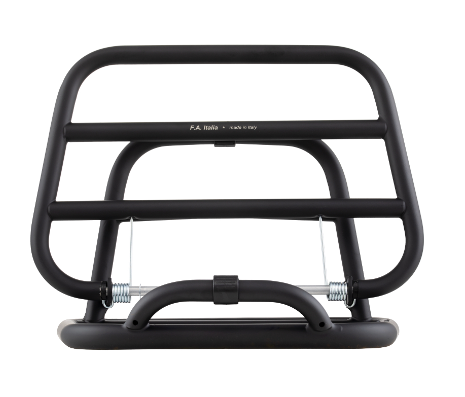 Gepäckträger hinten für Vespa 946 3V i.e. 125ccm, klappbar, schwarz matt