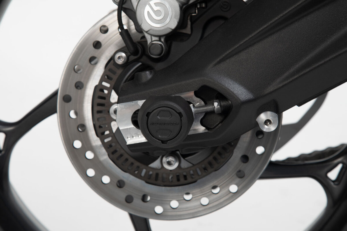 SW-Motech Sturzpad-Kit für Hinterachse schwarz für Yamaha MT-09 /Tracer, Tracer 900, XSR 900