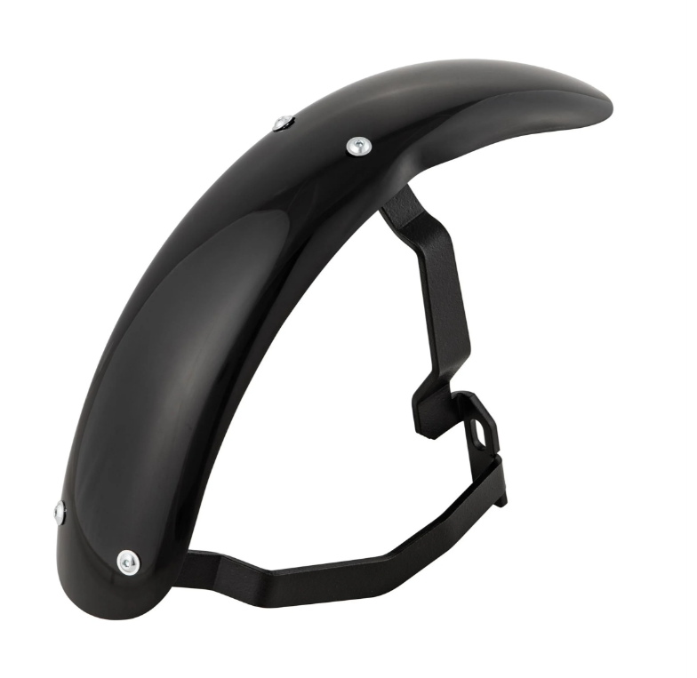 Kotflügel 2.0 Garelli Race EVO II für Vespa PX 80-200ccm, GFK schwarz, Halter schwarz