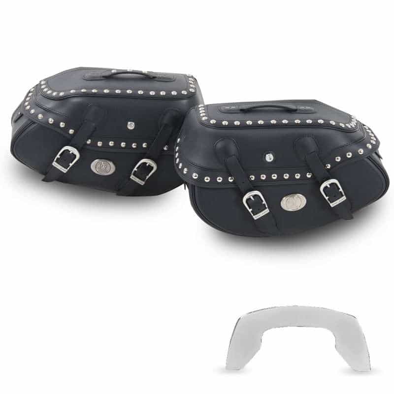 Satteltaschensatz Buffalo Custom schwarz für C-Bow Träger Hepco & Becker