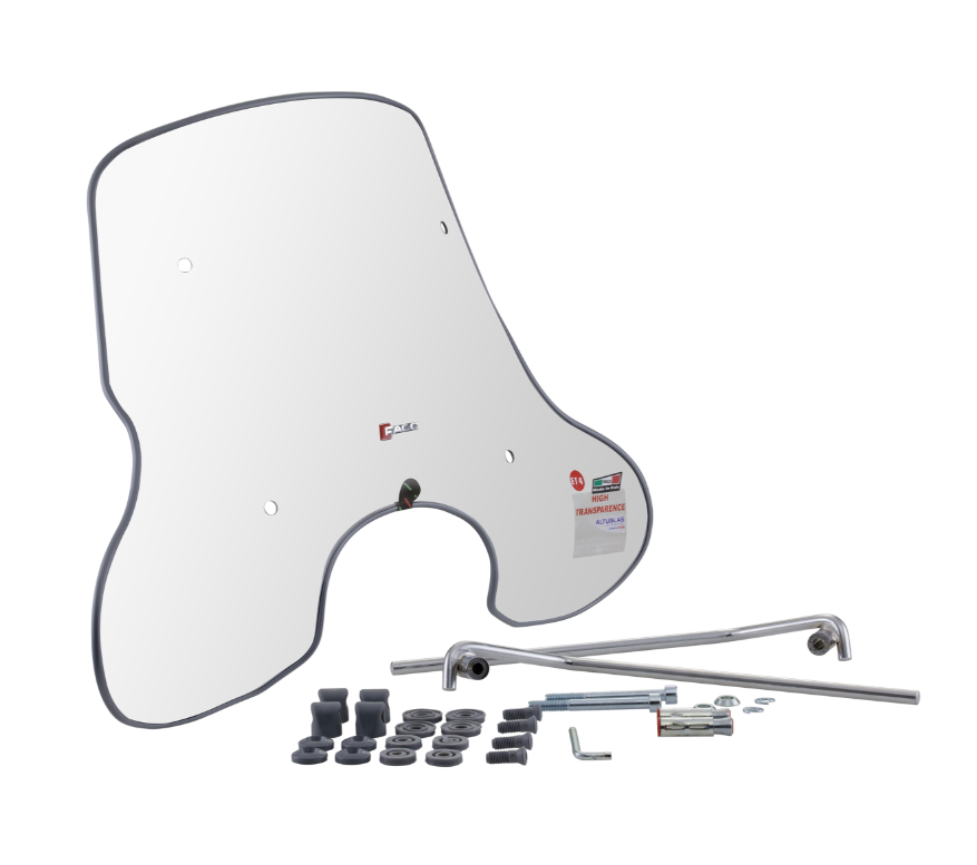 Windschild FACO 4 Jahreszeiten für Vespa ET2/​ET4 50-150ccm, klar