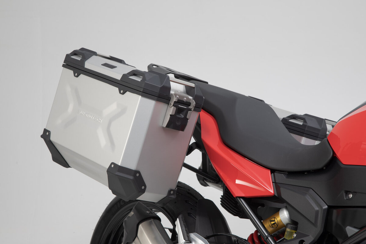 SW-Motech TRAX ADV Alukoffer-System silber für (37l) für BMW F 900 XR (20-), 4R90 (K84)