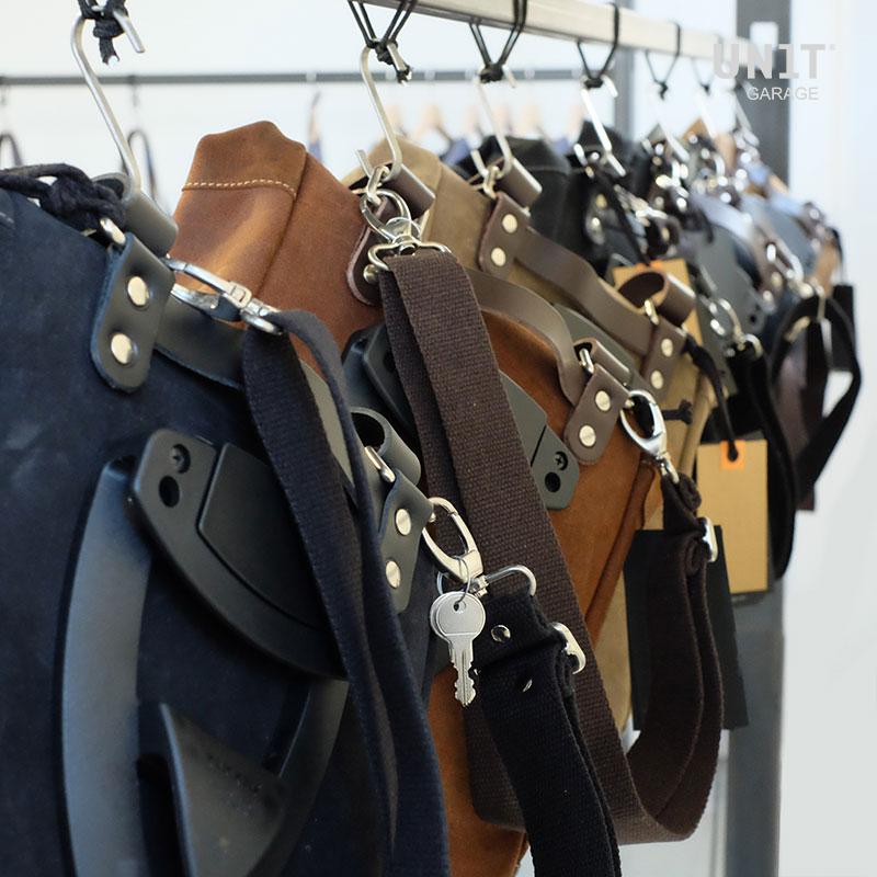 Canvas-Seitentasche 10L-14L - Beige/Braun - Unit Garage