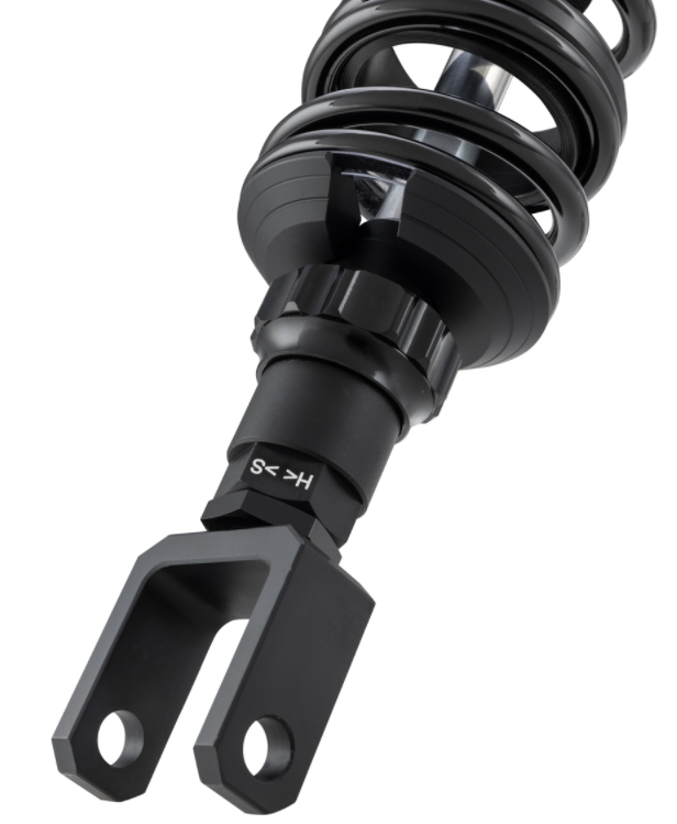 Stoßdämpfer "Black Edition", hinten für Vespa Primavera/​Sprint 50ccm 2T/​4T, schwarz matt