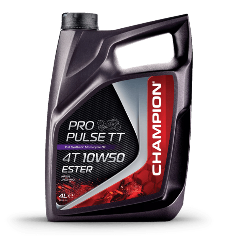 CHAMPION®  Pro Pulse TT 4T 10W-50 Ester Motoröl - 4 Liter