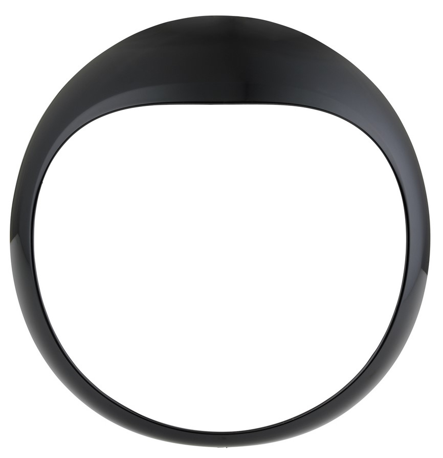Lampenring für Vespa GTS/​GTS Super/​GT/​GT L 125-300ccm, schwarz glänzend