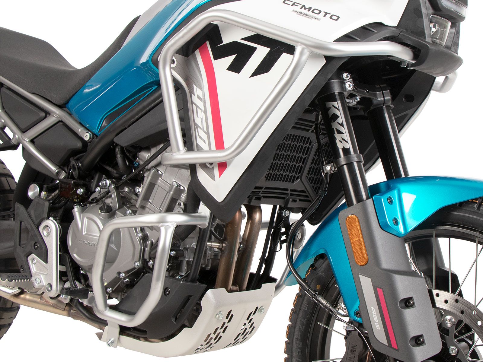 Motorschutzbügel silber für CFMoto 450 MT (24-) Hepco & Becker