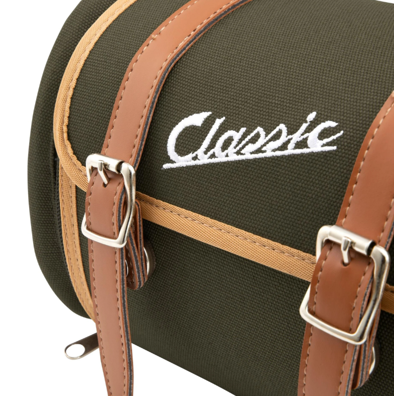 Tasche "Classic" Gepäckträger/Soziushaltebügel Heck für Vespa, Canvas, olive