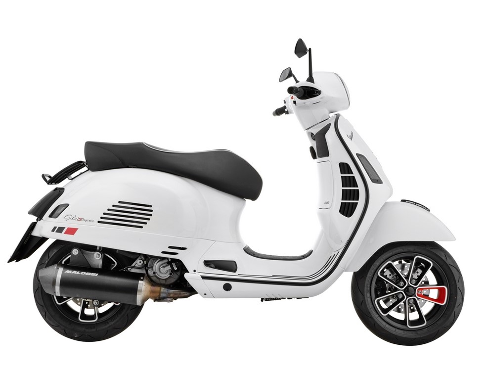 Rahmen Rücklicht Conversion für Vespa GTS/​GTS Super/​GTV 125-300ccm ('14-'18), schwarz matt