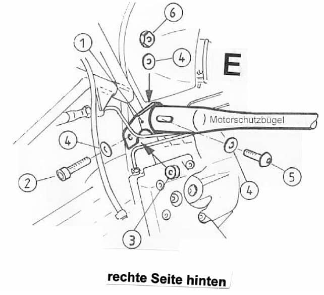 Motorschutzbügel schwarz für BMW R 850 GS (98-00)/R 1100 GS (94-99) Hepco & Becker