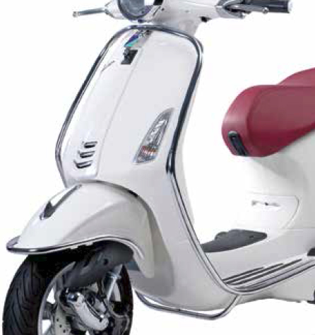Sturzbügel vorne Vespa Primavera / Sprint / Elettrica - chrom