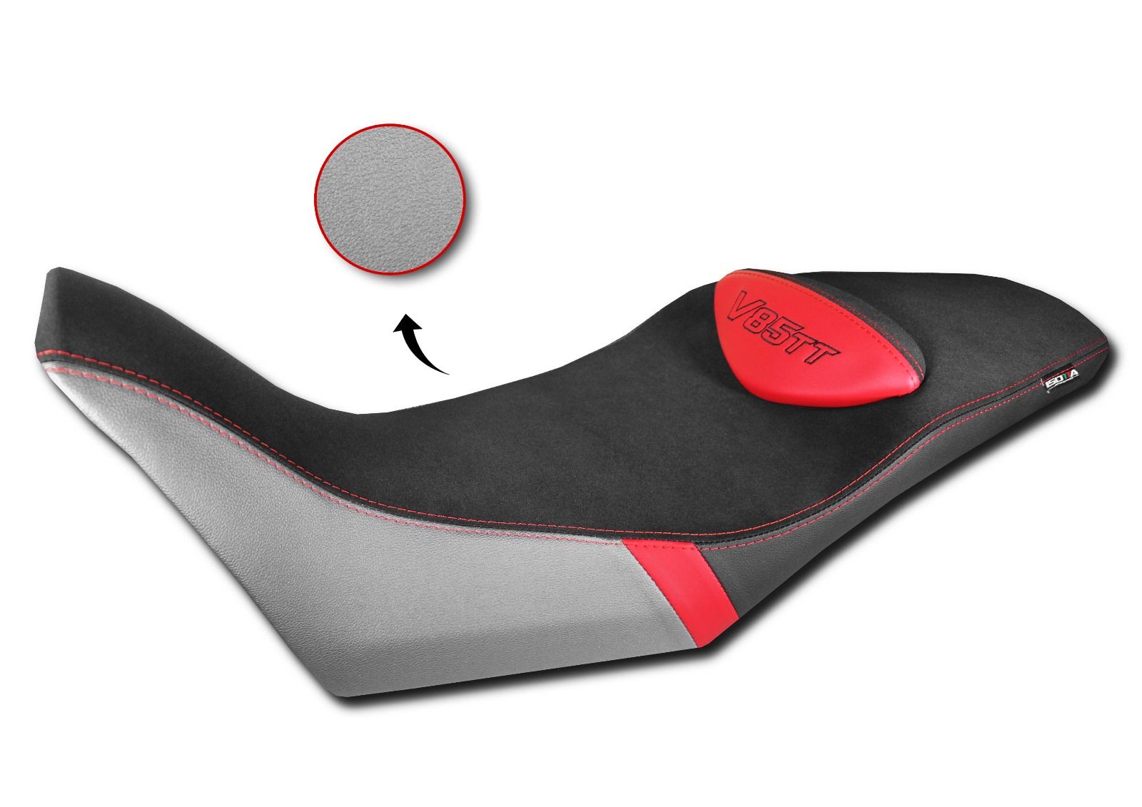 Sitzbezug Comfort aus 3D Faser für Moto Guzzi V 85 TT (19-23)