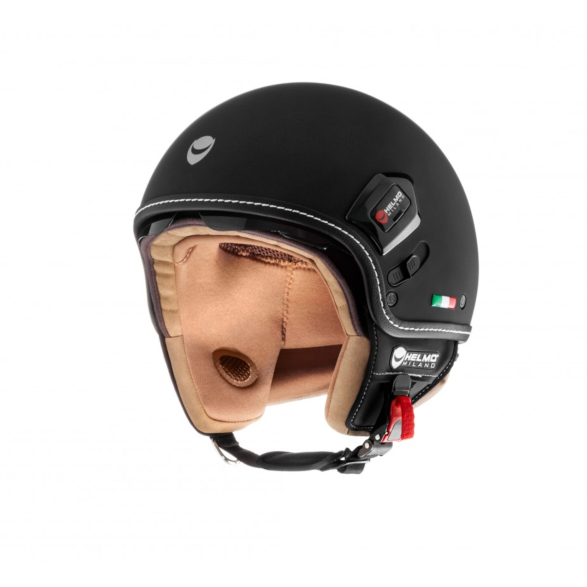 Helmo Milano Demi Jet, Puro Premium, schwarz matt