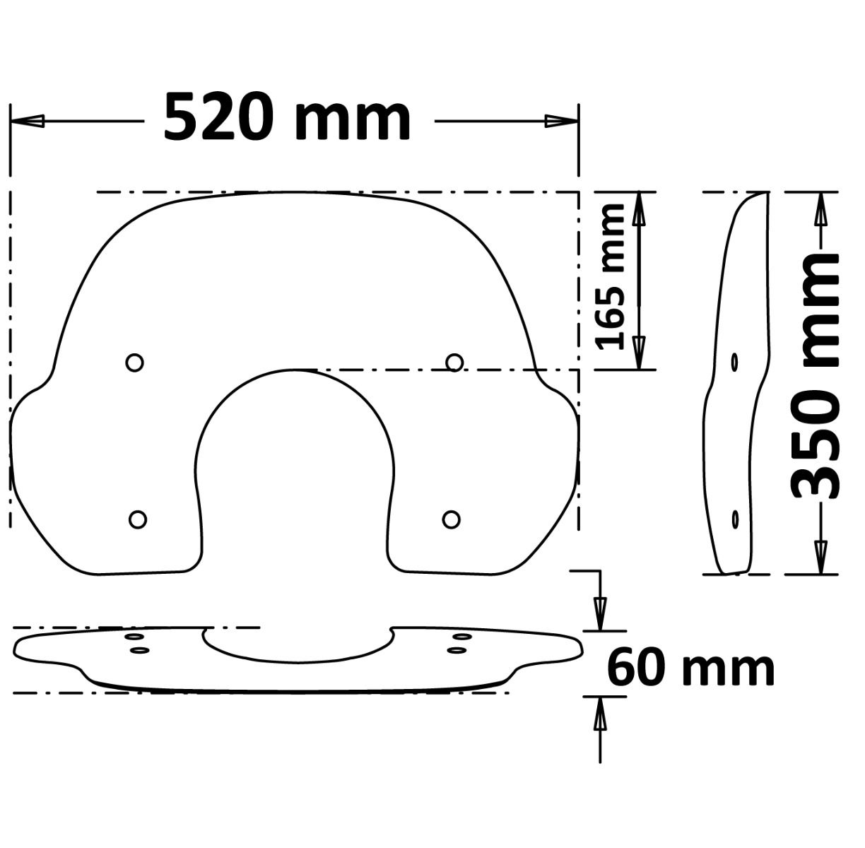 Windschild "Fashion" leicht getönt für Vespa GTS (19-22)