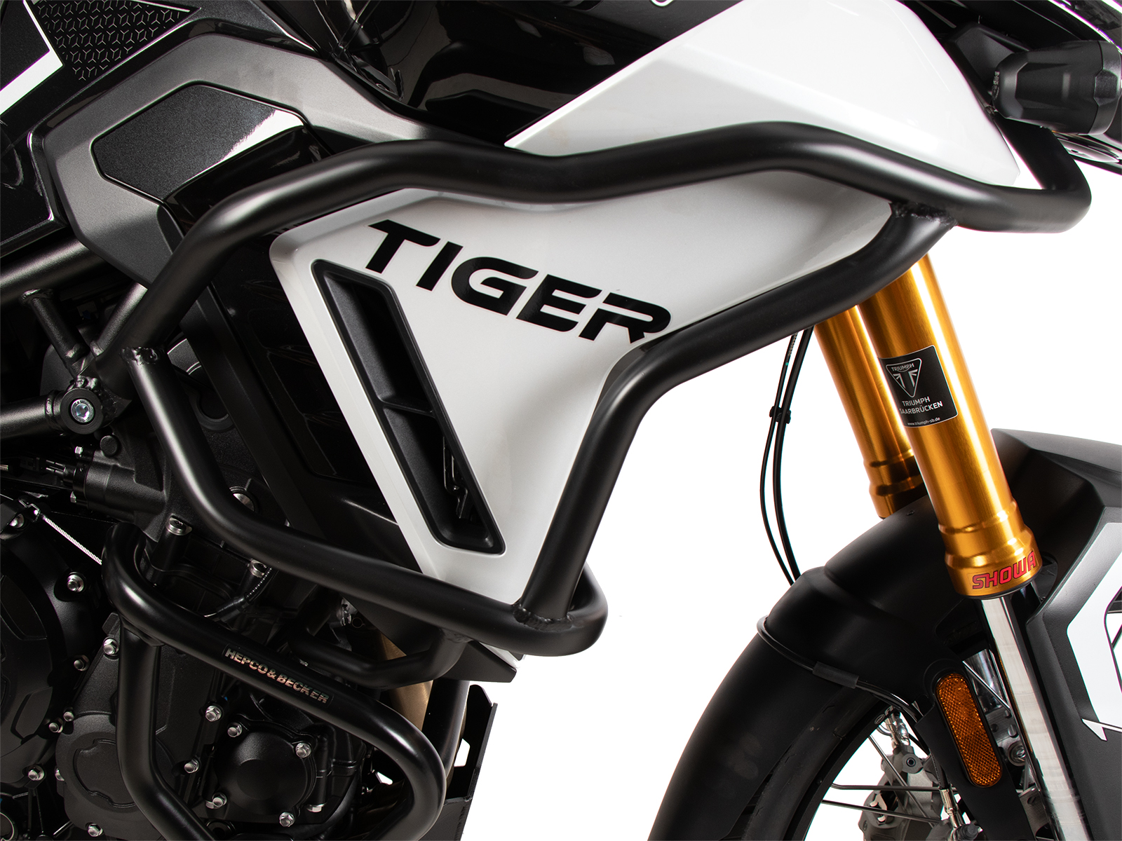 Tankschutzbügel "Solid" schwarz für Triumph Tiger 900 GT / Pro (24-) Hepco & Becker