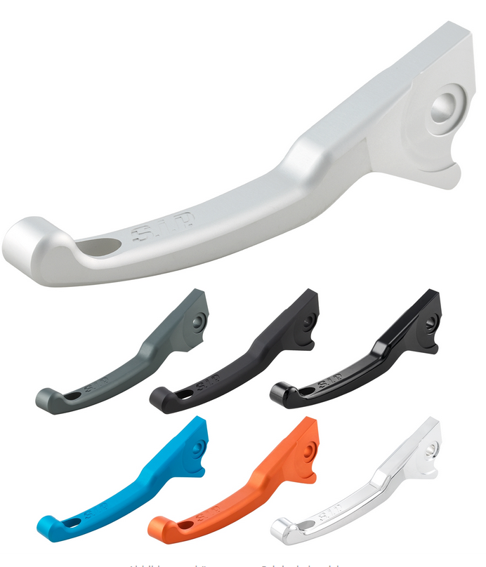 Sporthebel Set Bremse Shorty für Vespa LX /​LXV /​S /​Primavera /​Sprint 50-150ccm, grau matt