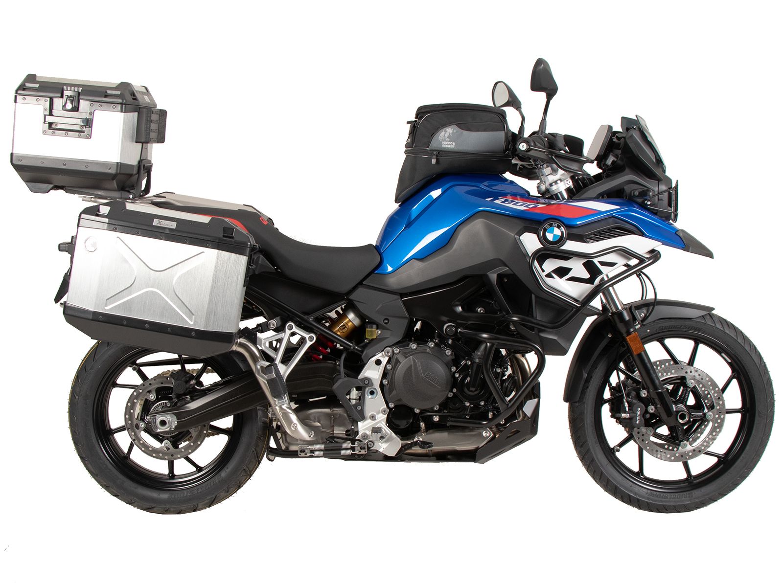 Easyrack Topcaseträger schwarz für original Edelstahlbrücke für BMW F 800 GS (24-)