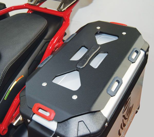 Paar Gepäckträger für originale Touring Pack Seitenkoffer für Moto Guzzi V85 TT (19-23)