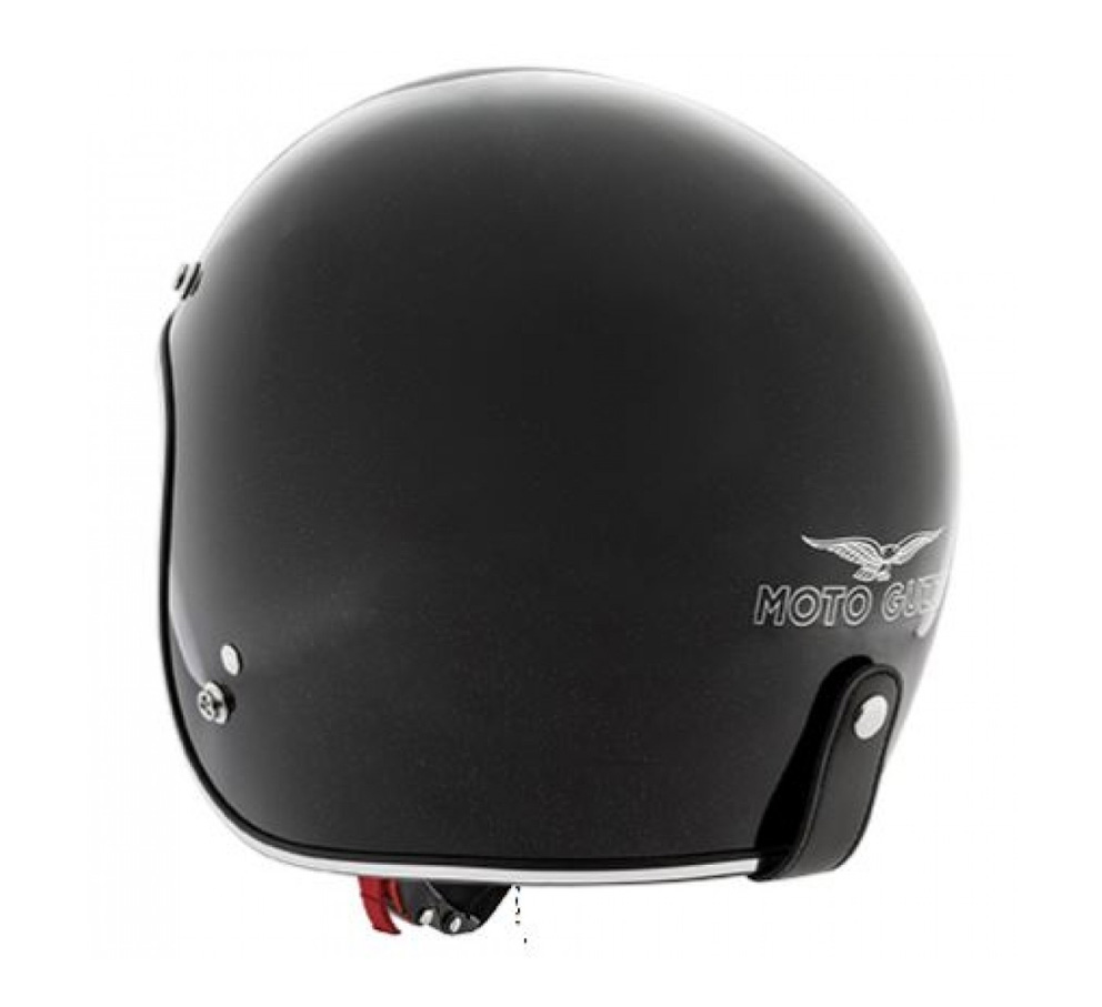 Moto Guzzi Jethelm Metalflank Helm schwarz