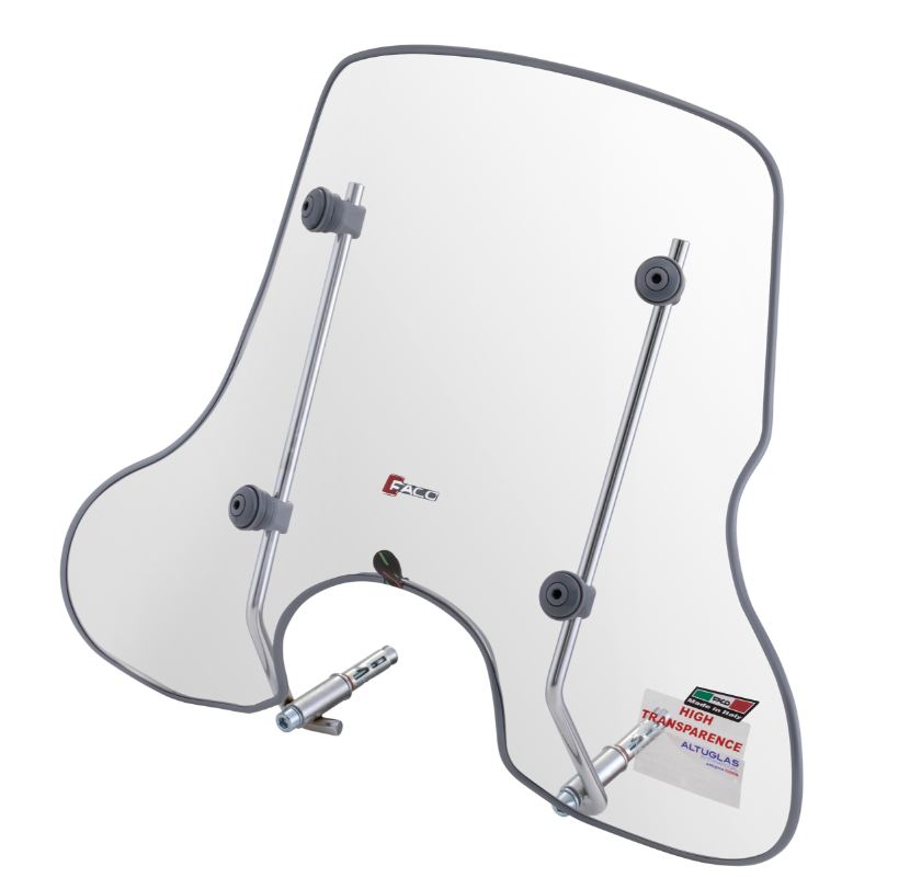 Windschild FACO 4 Jahreszeiten für Vespa ET2/​ET4 50-150ccm, klar