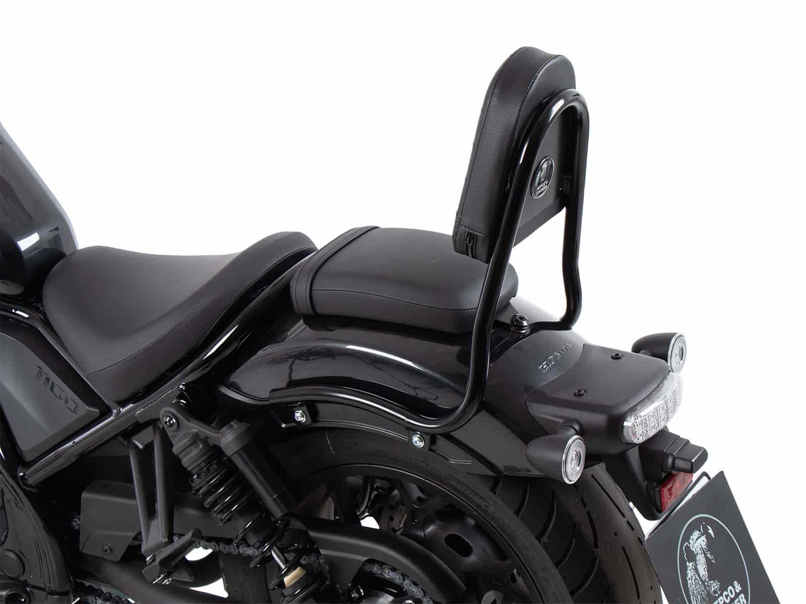 Sissybar (Rohrausführung) schwarz für Honda CMX 1100 Rebel /DCT (21-24) Hepco & Becker