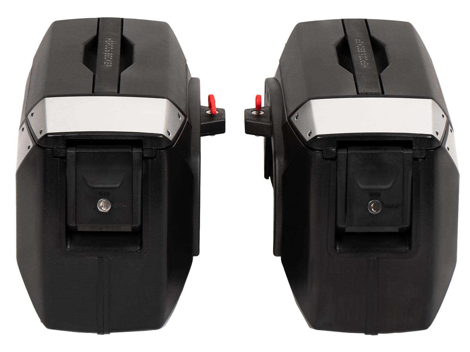 Xcore Seitenkofferset silber für C-Bow Träger Hepco & Becker