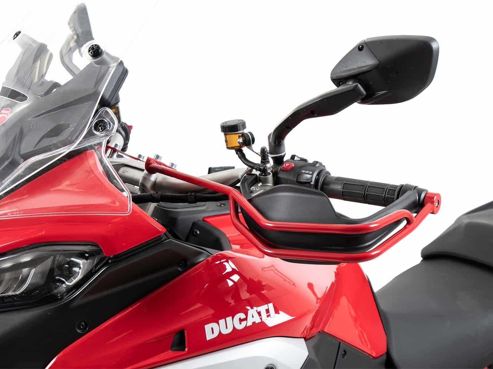 Griffschutz Set rot für Ducati Multistrada V4/S/S Sport/Pikes Peak (21-24) /Rally (23-24)