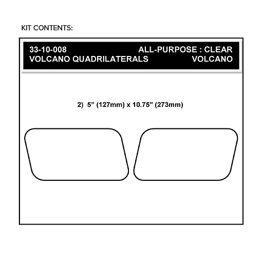 Stompgrip Traction Pads Universal Rechteckig klar für Honda ST1300, 2002-2012, XRV750 African Twin,