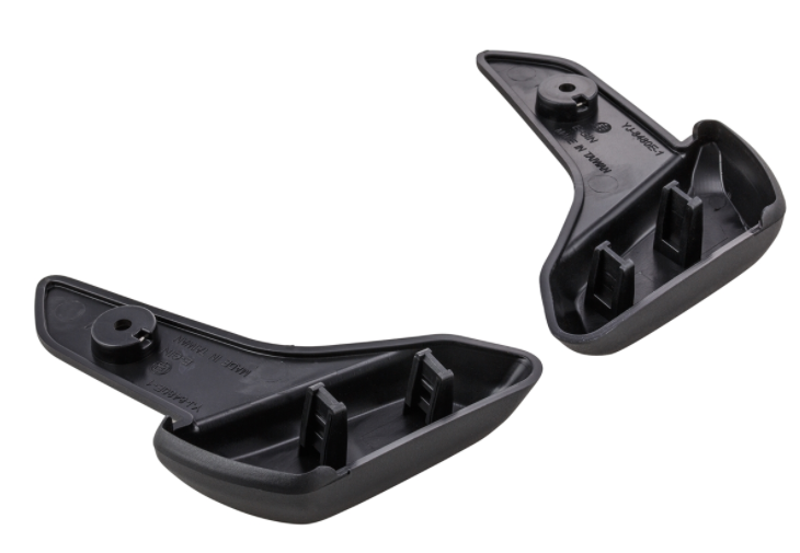 Fußrasten schwarz links/rechts für Vespa Primavera/​Sprint 50-150ccm, Kunststoff