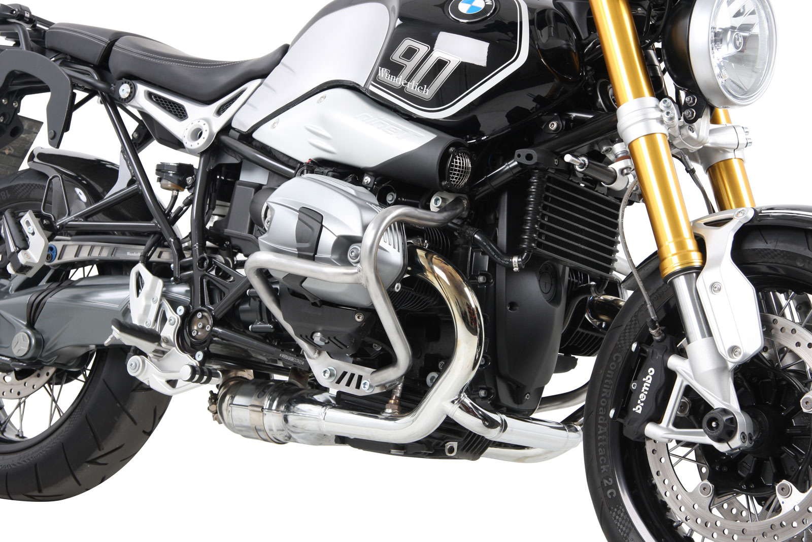 Motorschutzbügel silber für BMW R nineT Urban G/S (17-23) Hepco & Becker