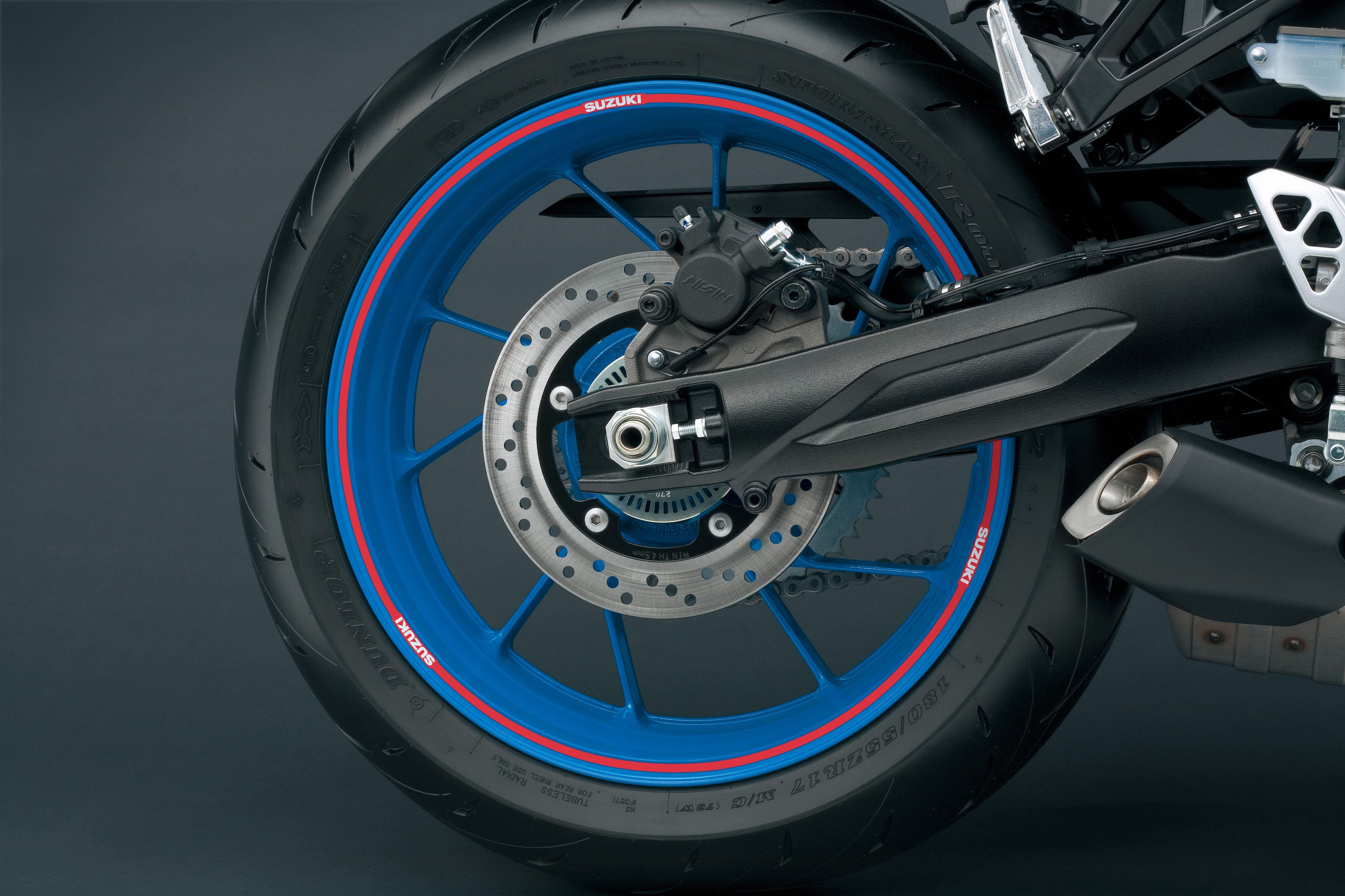 Felgenrandaufkleber (rot) Suzuki GSX-8S 2023- Original Zubehör