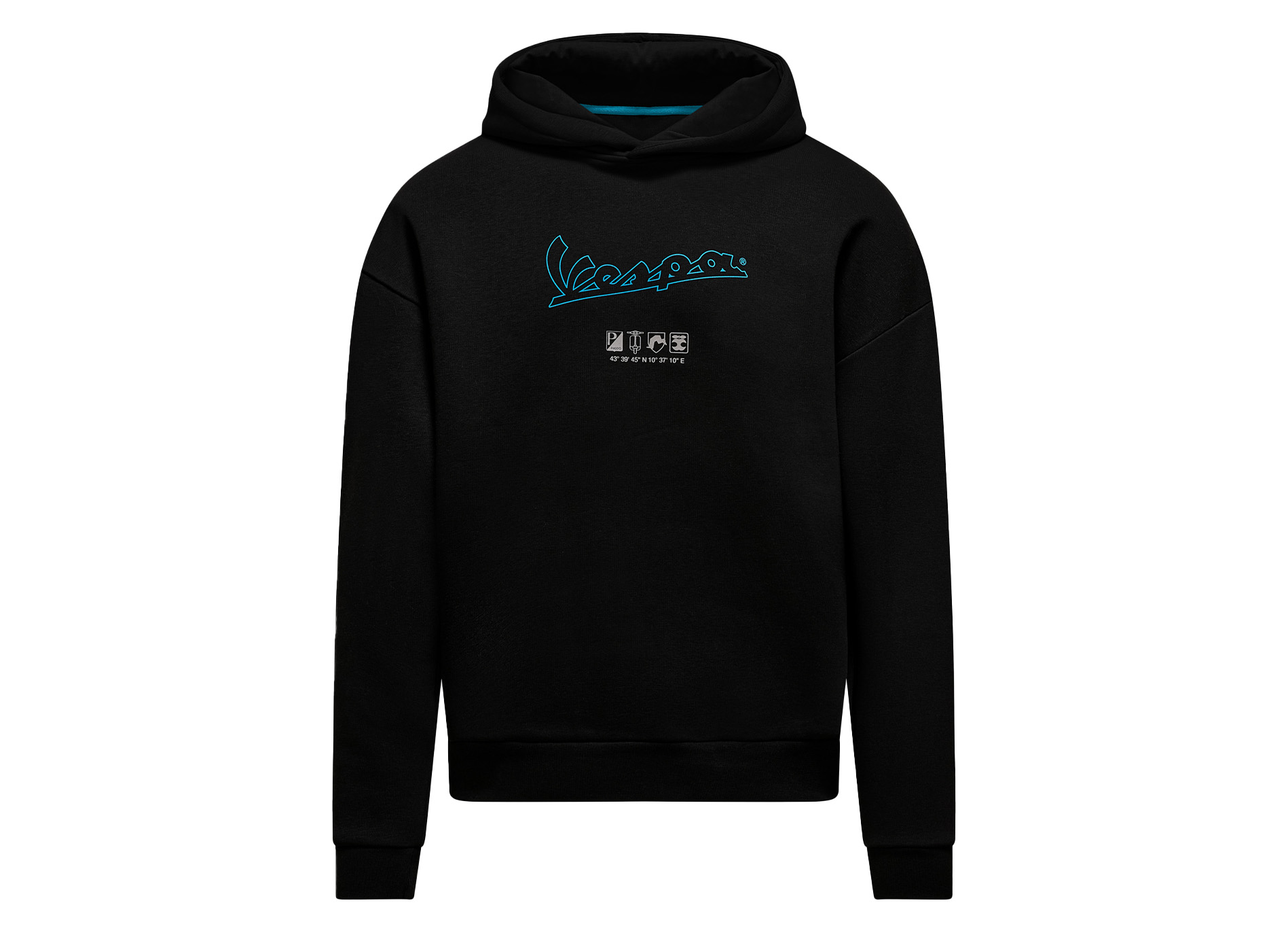Vespa Hoodie schwarz DEC-Kollektion