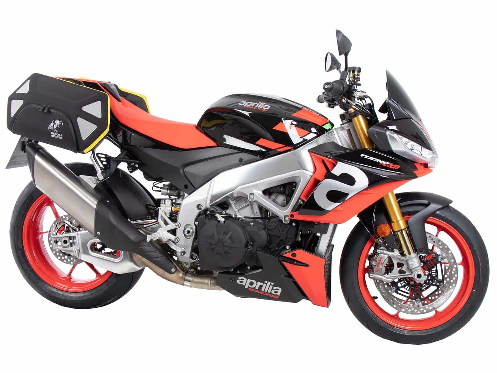 C-Bow Seitenträger schwarz für Aprilia Tuono V4 Factory /RSV 4 /RSV 4 Factory (21-24) Hepco & Becker