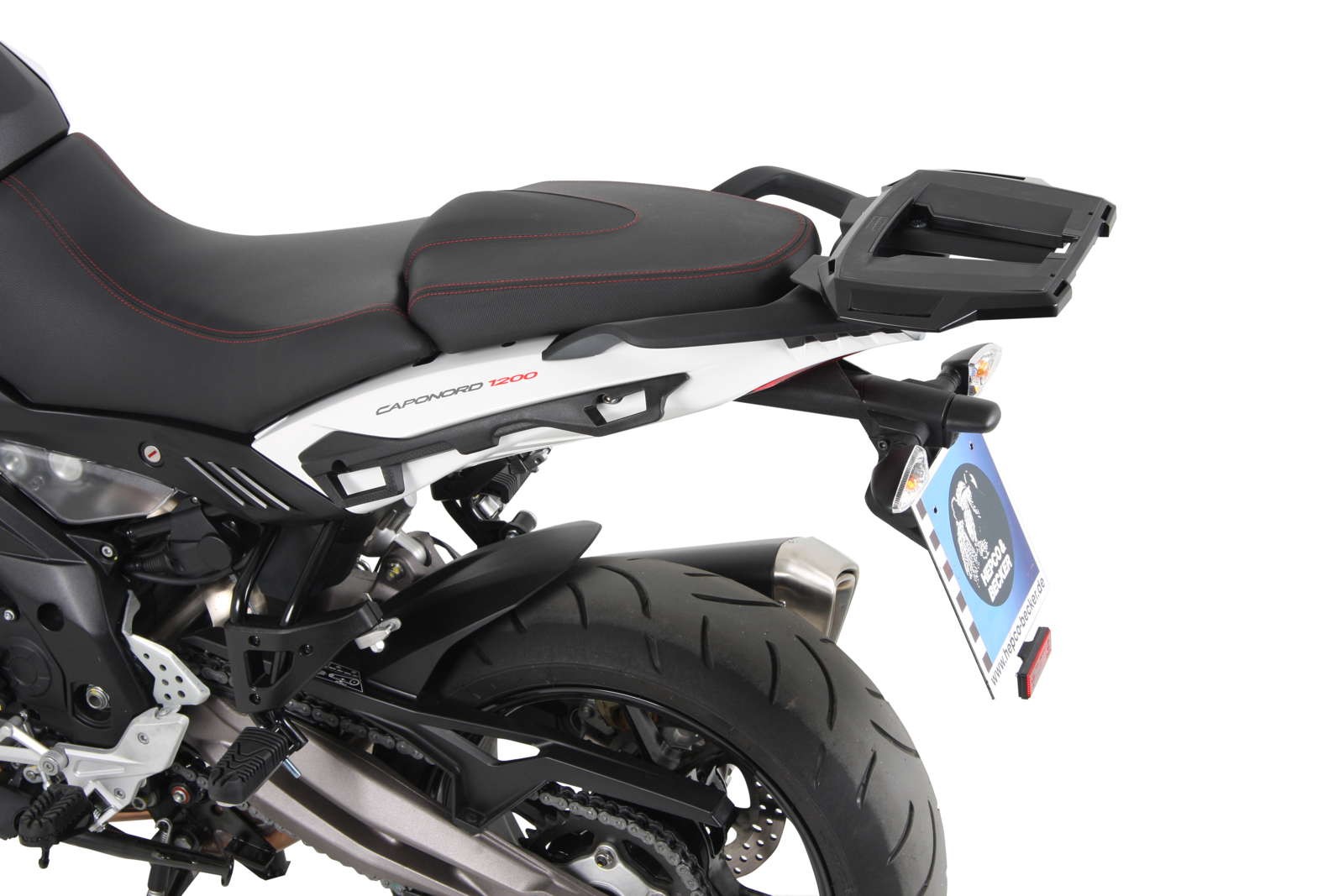 Alurack Topcase-Träger schwarz für Aprilia Caponord 1200 (Bj.13-16) Hepco & Becker