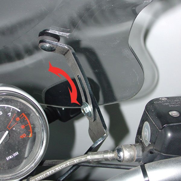 Windschutzscheibe Sport, neigbar für BMW R 1150 R (99-06), klar