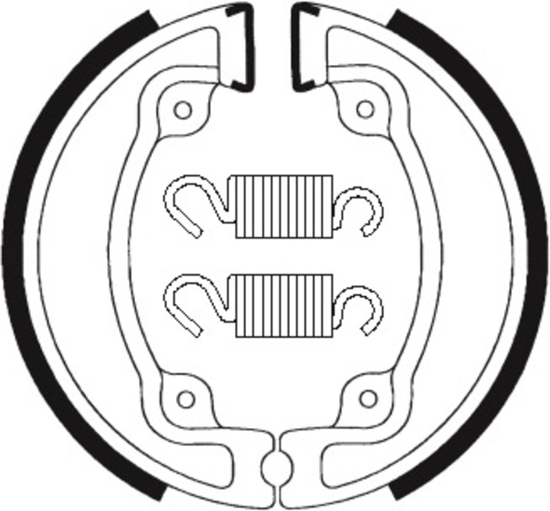 Tecnium Scooter Organische Bremsbacken - BA203