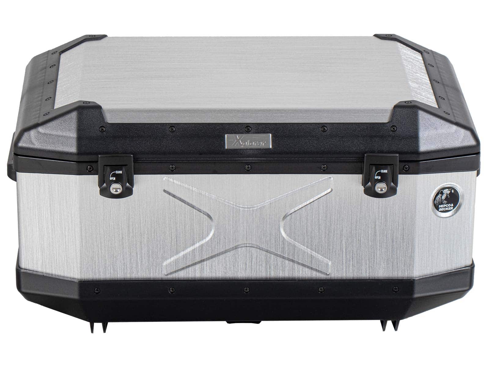 Alu-Topcase Xplorer 60 Liter Aluminium silber Hepco & Becker