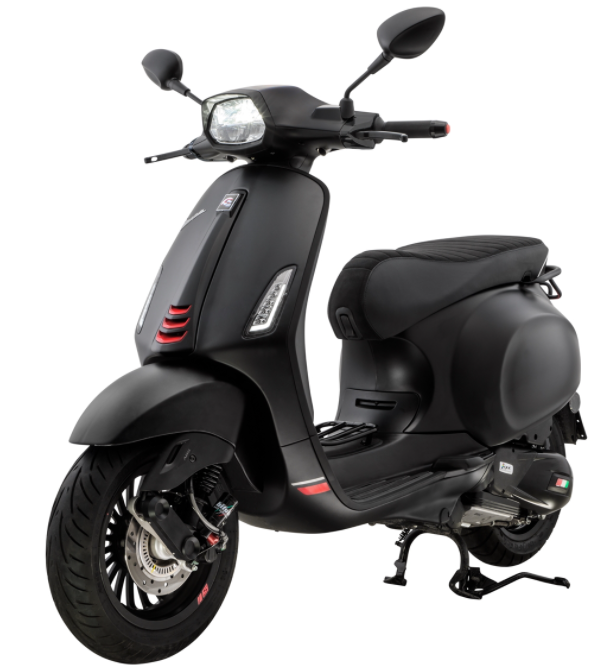 Monoschlitzrohr Beinschild & Trittblech komplett für Vespa Primavera/​Sprint 50-150ccm